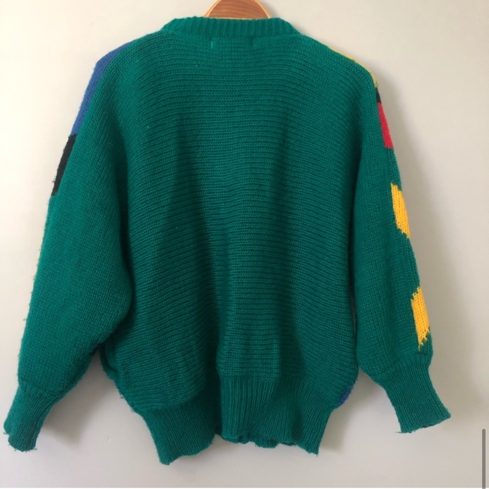 Vintage color block mock neck sweater - Picture 8 of 9
